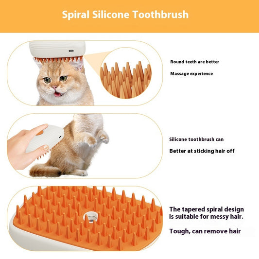 Steam Pet Grooming Brush