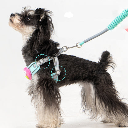 No Pull Dog Harness With Multifunction Dog Leash,Soft Adjustable No Choke Escape Proof Pet Harness Vest For Medium Dogs