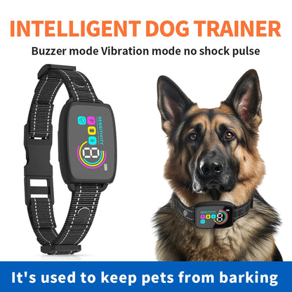 Smart Automatic Anti-Bark Dog Collar | Rechargeable Waterproof Bark Stopper with Digital Display