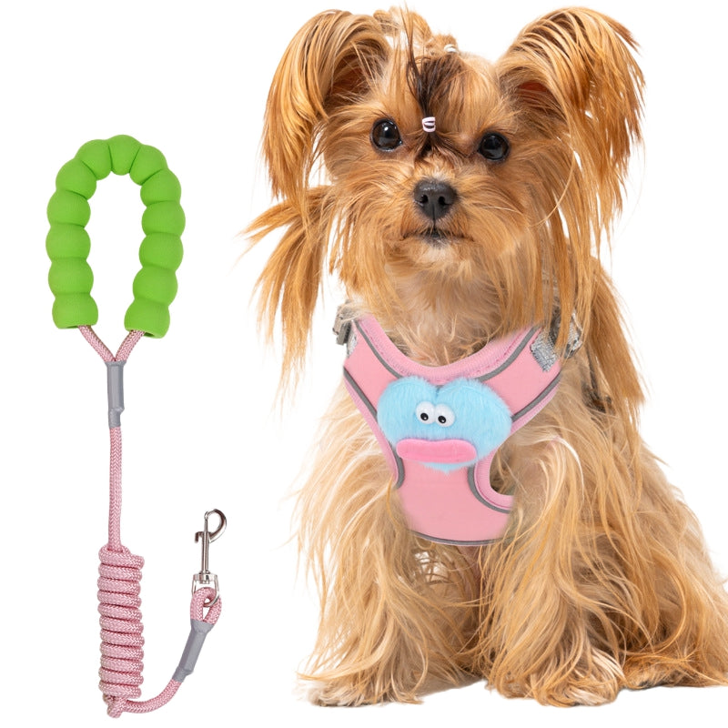 No Pull Dog Harness With Multifunction Dog Leash,Soft Adjustable No Choke Escape Proof Pet Harness Vest For Medium Dogs