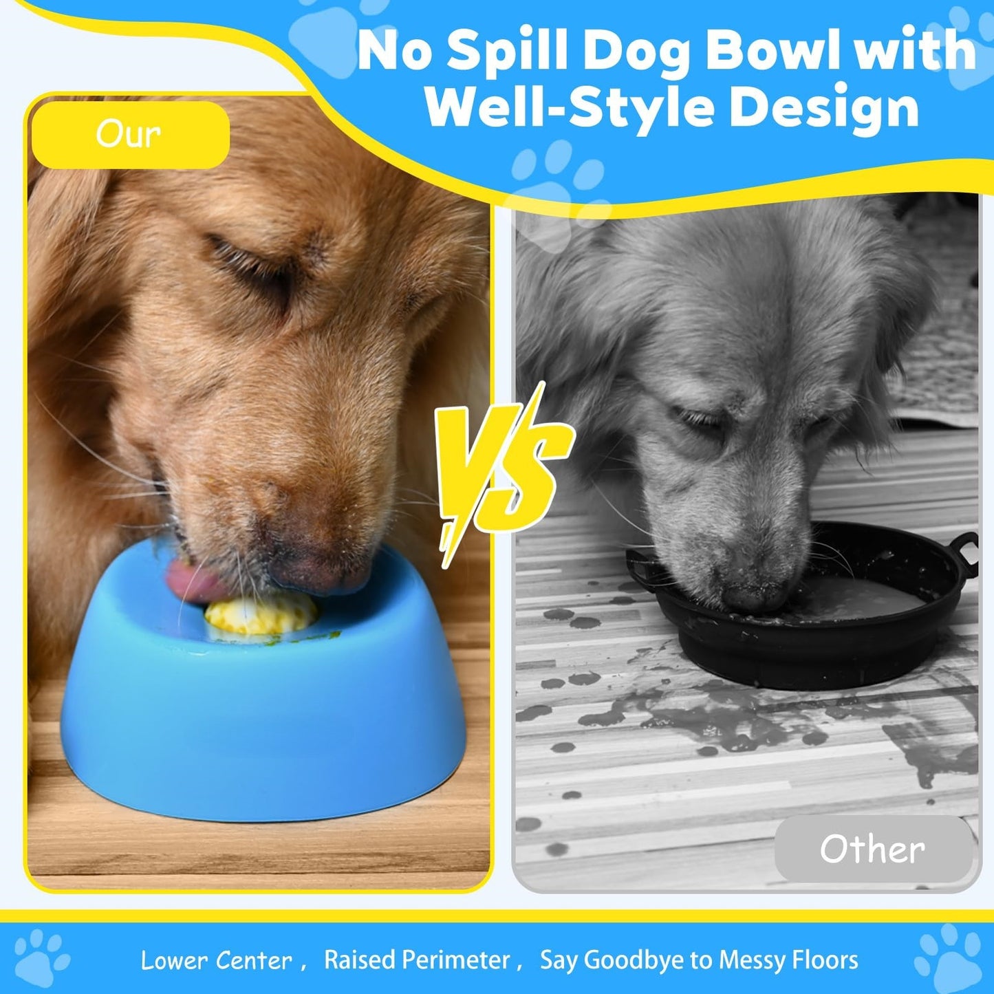Dog Bowl Lick Toy For Liquid Treats Bone Broth Yogurt