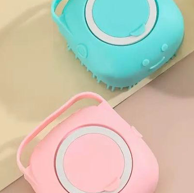 Silicone Dog Bath Massage Gloves Brush Pet Cat Bathroom Cleaning Tool