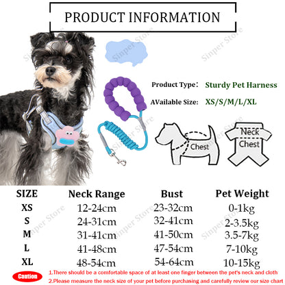 No Pull Dog Harness With Multifunction Dog Leash,Soft Adjustable No Choke Escape Proof Pet Harness Vest For Medium Dogs