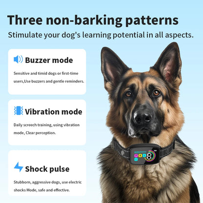 Smart Automatic Anti-Bark Dog Collar | Rechargeable Waterproof Bark Stopper with Digital Display