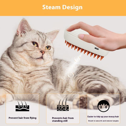 Steam Pet Grooming Brush