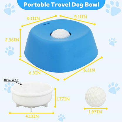 Dog Bowl Lick Toy For Liquid Treats Bone Broth Yogurt